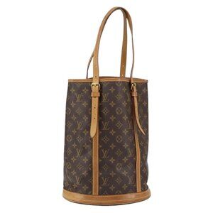 Authentic LOUIS VUITTON Monogram Bucket GM Shoulder Bag M42236 LV